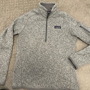 Gray Patagonia Half Zip Fleece